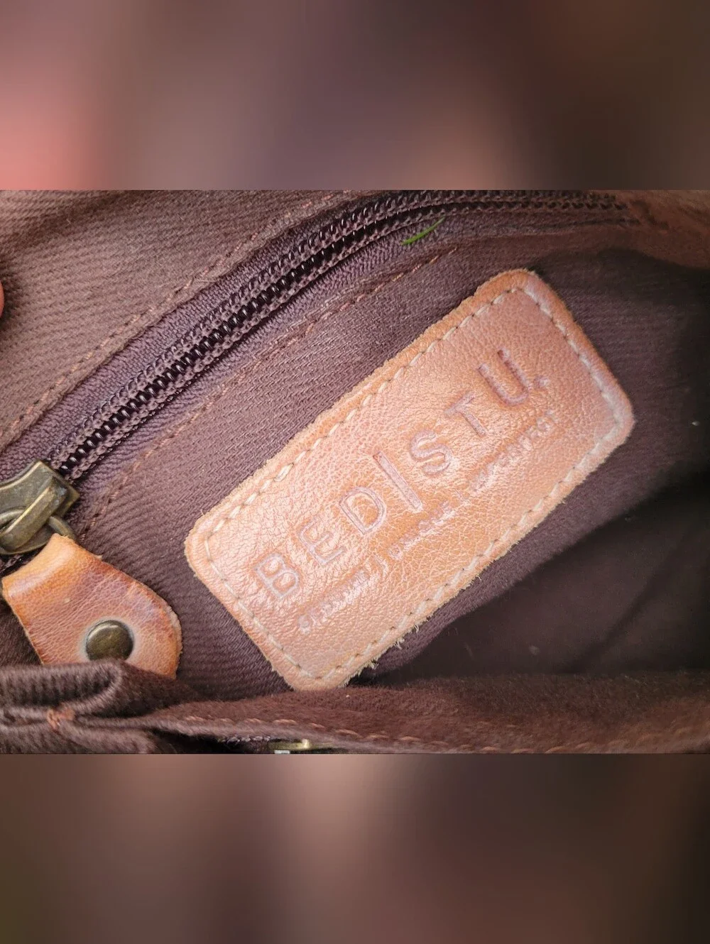Bed Stu Leather Bag Venture Tan Rustic Mason